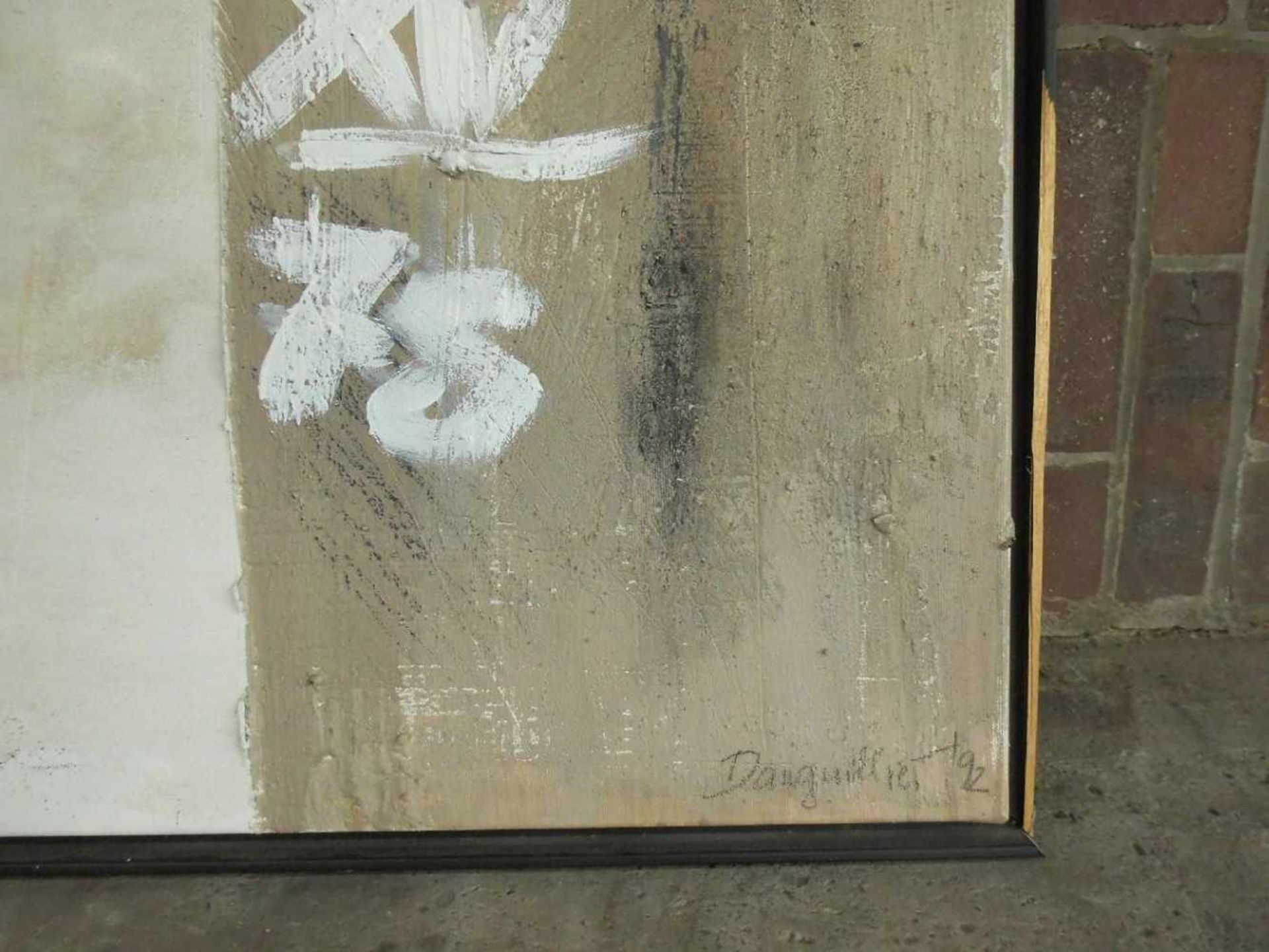 DANGUILLIER, SIEGFRIED (Gelsenkirchen 1934-2001 ebd.), Gemälde / painting: "Komposition", - Image 3 of 5