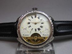 ARMBANDUHR / MARIAGE / wristwatch, 20. Jh., Handaufzug (Krone & Drücker). Französisches 8-Tage-