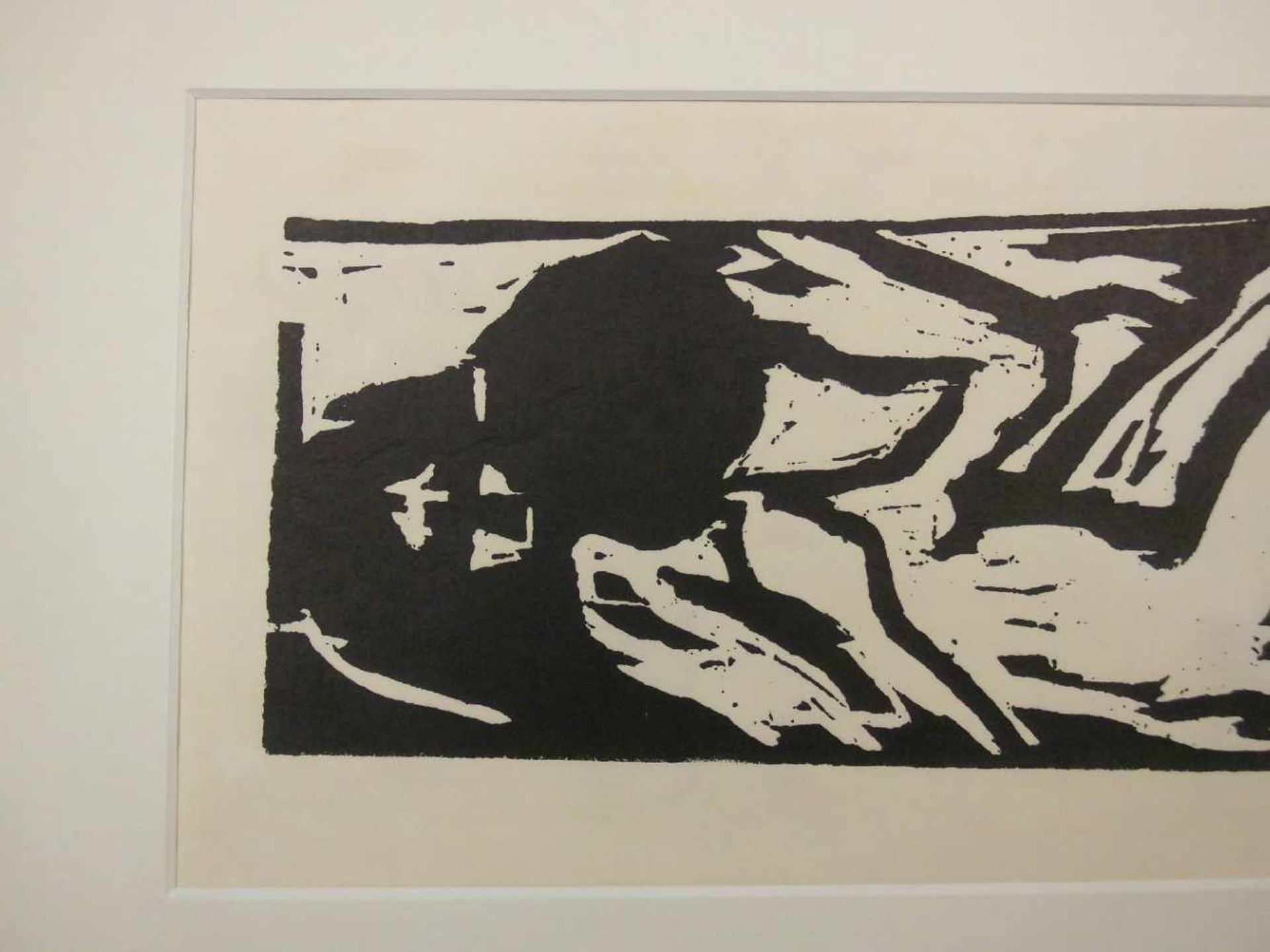 SCHMIDT-ROTTLUFF, KARL (1884-1976), Holzschnitt auf Bütten / woodcut: "Paar", 1909, u. r. - Image 3 of 9