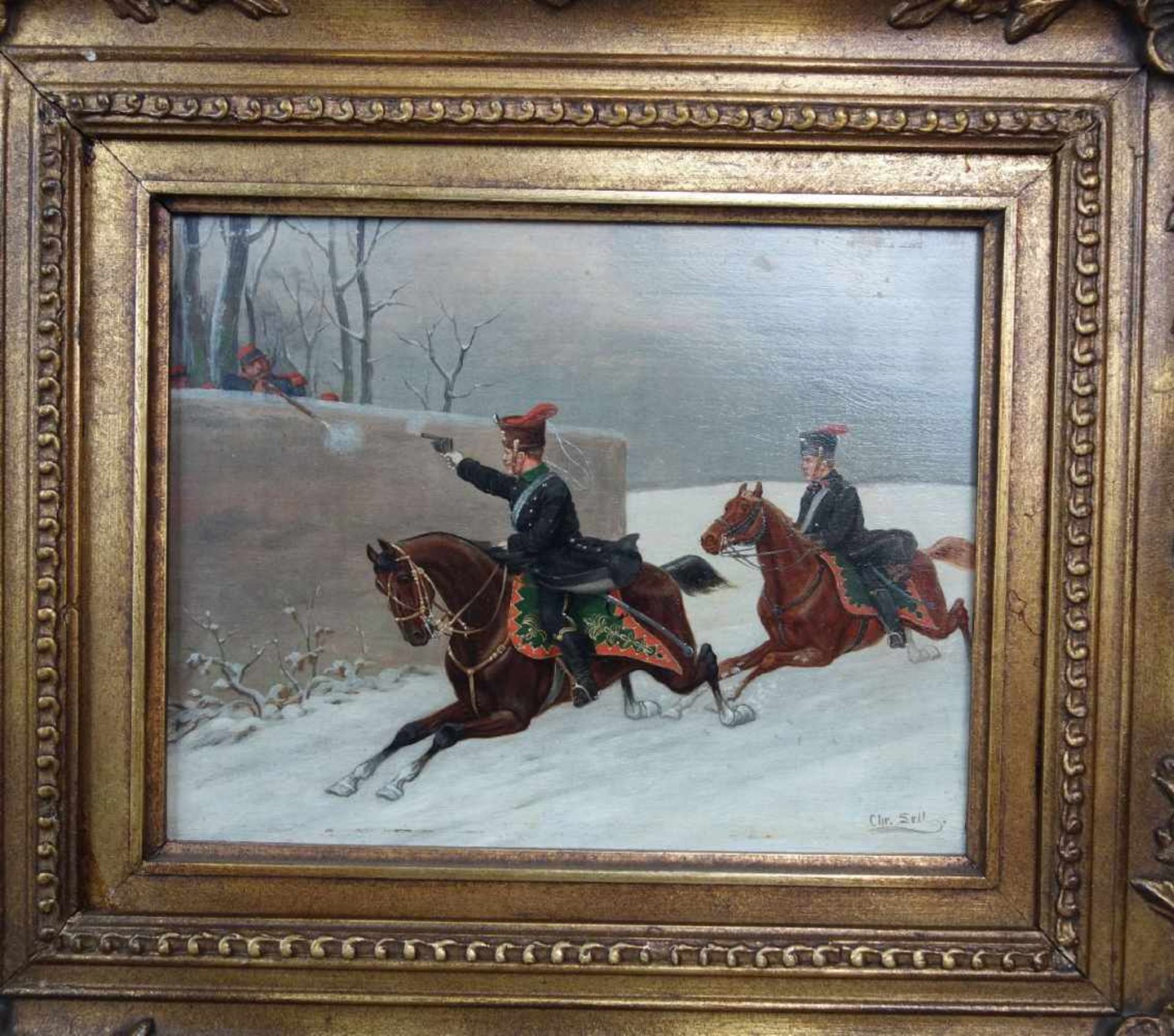 SELL, CHRISTIAN (Düsseldorf 1856-1925 Gotha), Paar Gemälde / paintings: "Winterliche - Bild 3 aus 7