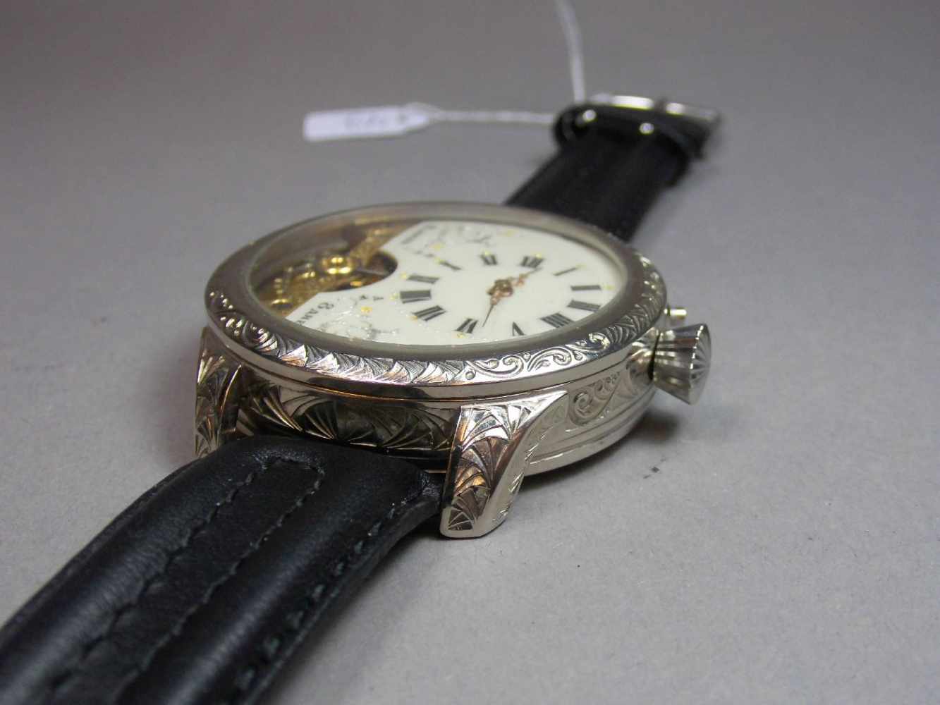 ARMBANDUHR / MARIAGE / wristwatch, 20. Jh., Handaufzug (Krone & Drücker). Französisches 8-Tage- - Image 4 of 7