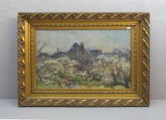 SIMONS, JAN FRANS (Antwerpen 1855-1919 Brasschaat), Gemälde / painting: "Garten mit blühenden