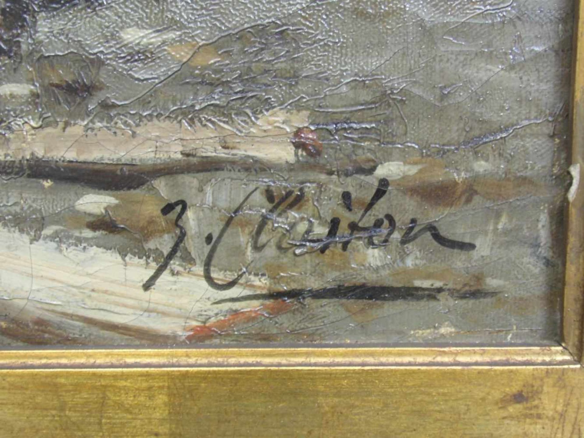 FISCHHOF, GEORG (unter dem Pseudonym "J. Claiton", Wien 1859-1914 ebd.), Gemälde / painting: " - Image 2 of 3