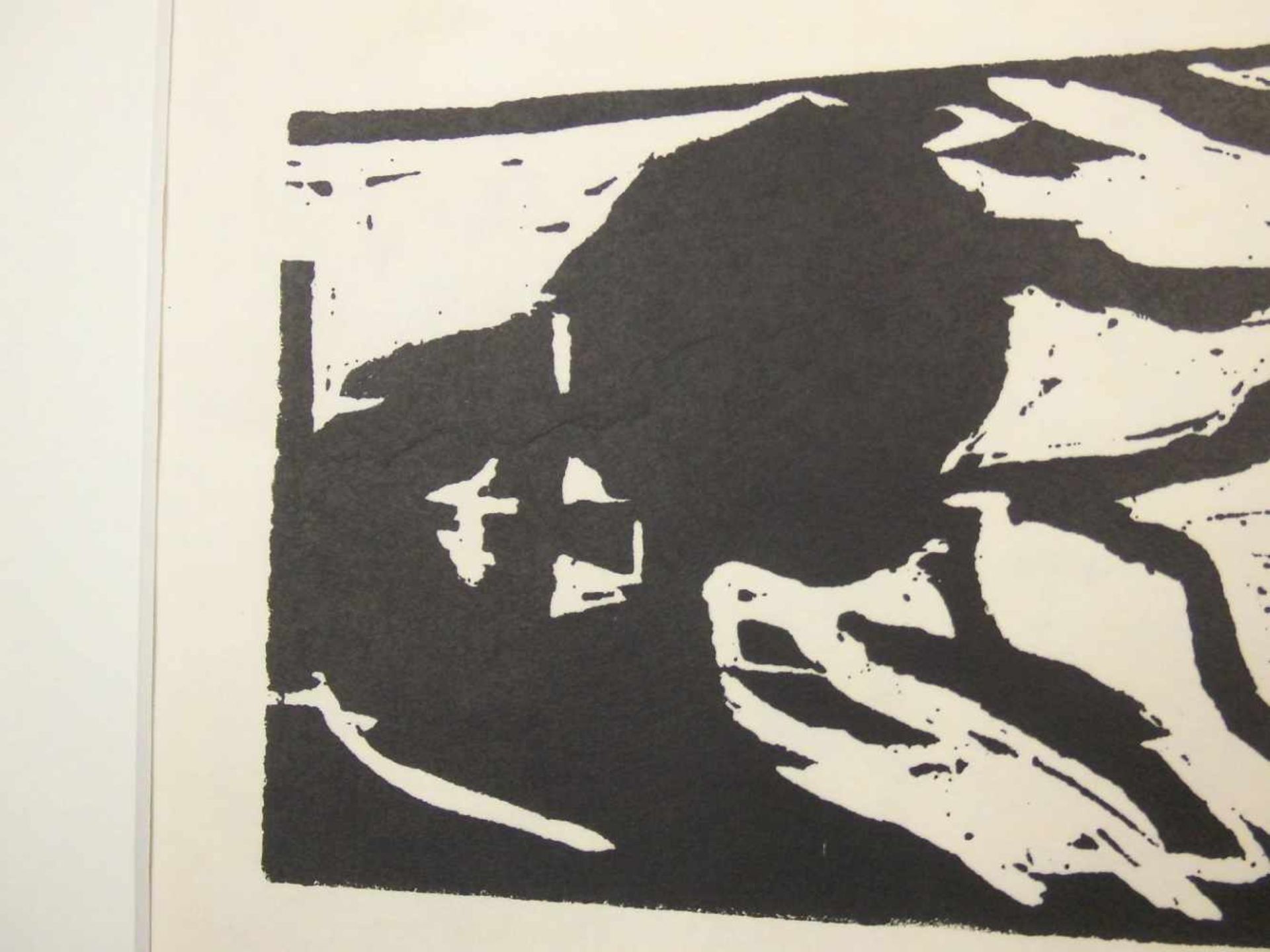 SCHMIDT-ROTTLUFF, KARL (1884-1976), Holzschnitt auf Bütten / woodcut: "Paar", 1909, u. r. - Bild 4 aus 9