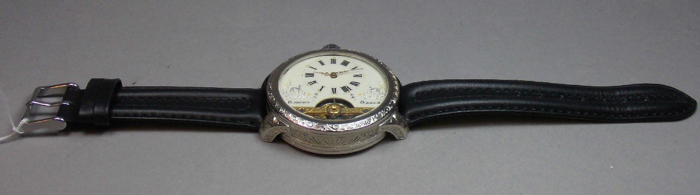 ARMBANDUHR / MARIAGE / wristwatch, 20. Jh., Handaufzug (Krone & Drücker). Französisches 8-Tage- - Image 2 of 7