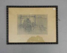 DINGEMANS, WAALKO JANS (d. Ä., Lochem 1873-1925 Haarlem), Radierung / etching: "Boulevardszene mit