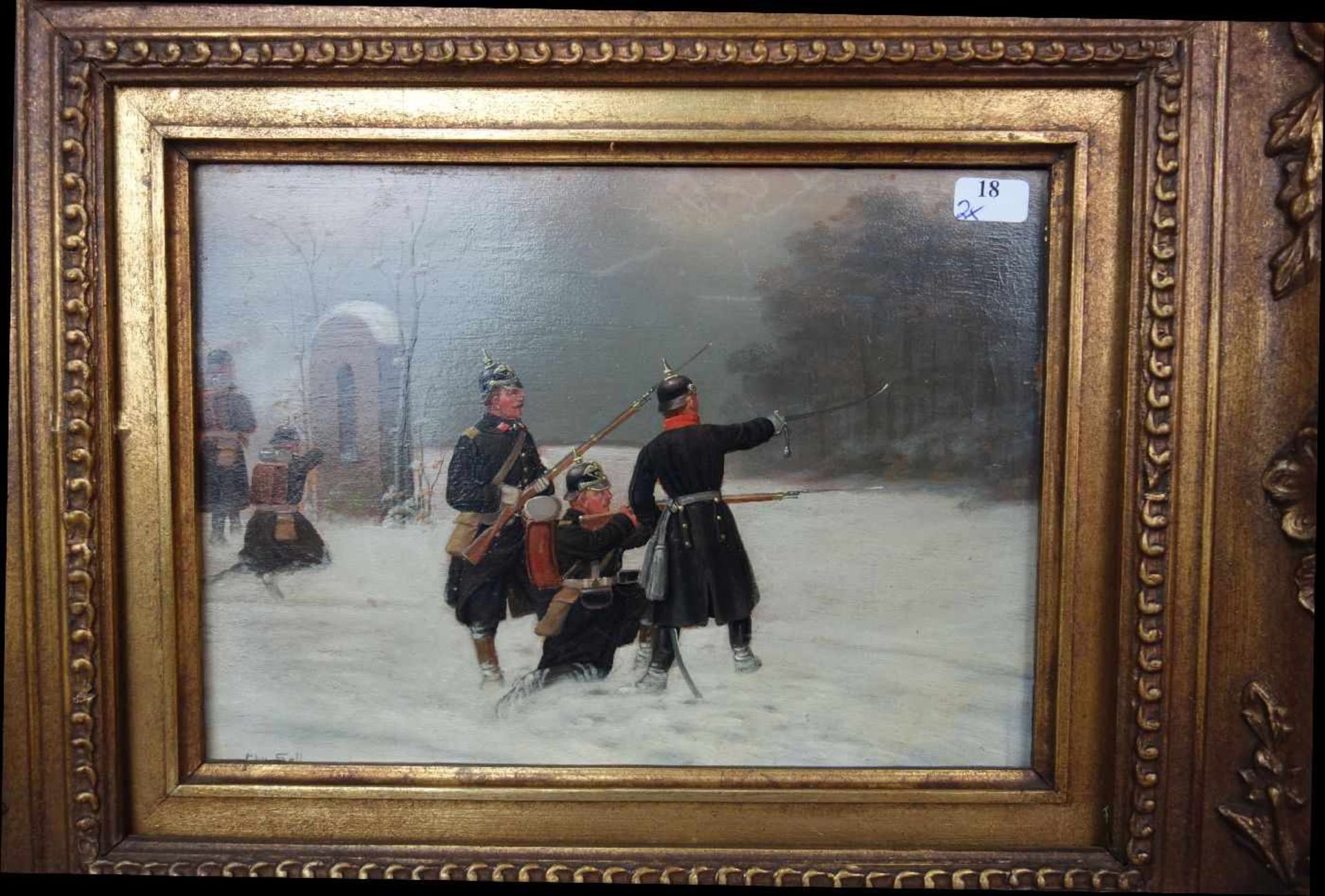 SELL, CHRISTIAN (Düsseldorf 1856-1925 Gotha), Paar Gemälde / paintings: "Winterliche - Bild 2 aus 7