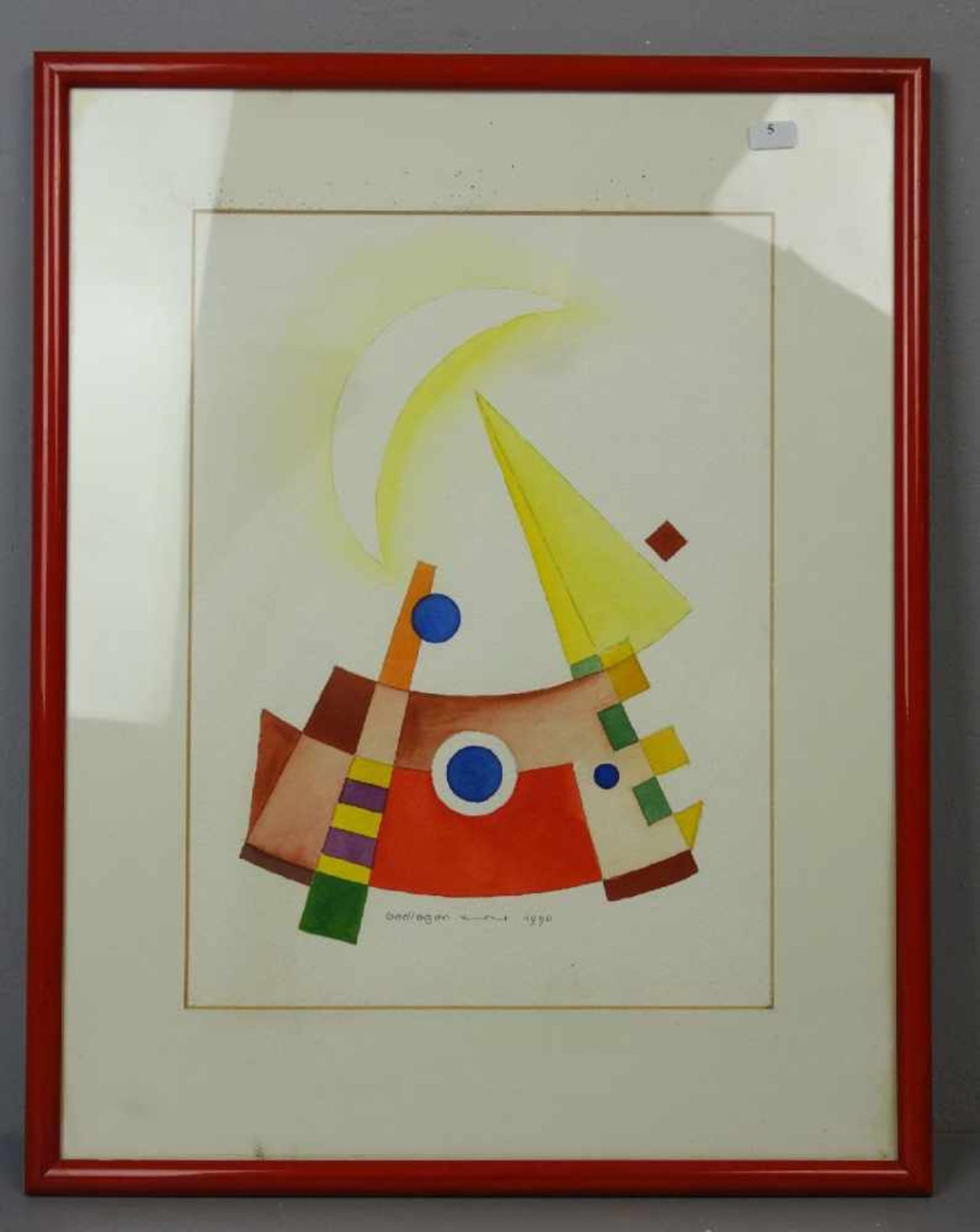 NEUY, HEINRICH (Kevelaer 1911-2003 Steinfurt-Borghorst), Aquarell über Bleistift auf Bütten / - Bild 2 aus 5