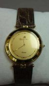 GOLDENE ARMBANDUHR ETIENNE AIGNER / wristwatch, Quarz-Uhr, Manufaktur Etienne Aigner AG / München.