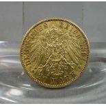 GOLDMÜNZE: DEUTSCHES REICH - 20 MARK / gold coin, Kaiserreich / Preußen, 1891, 7,9 Gramm, 900er