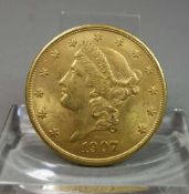 GOLDMÜNZE: 20 DOLLAR - "Liberty Head double eagle" oder "Coronet double eagle"/ gold coin,