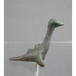 ARCHAISCH - HELLENISTISCHE TIERFIGUR "Ente" / "Gans", Bronze, ca. 1700 v. Chr.; stilisierte