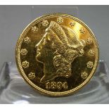 Goldmünze: 20 DOLLAR - LIBERTY HEAD DOUBLE EAGLE / gold coin, United States of America, 20 US-Dollar