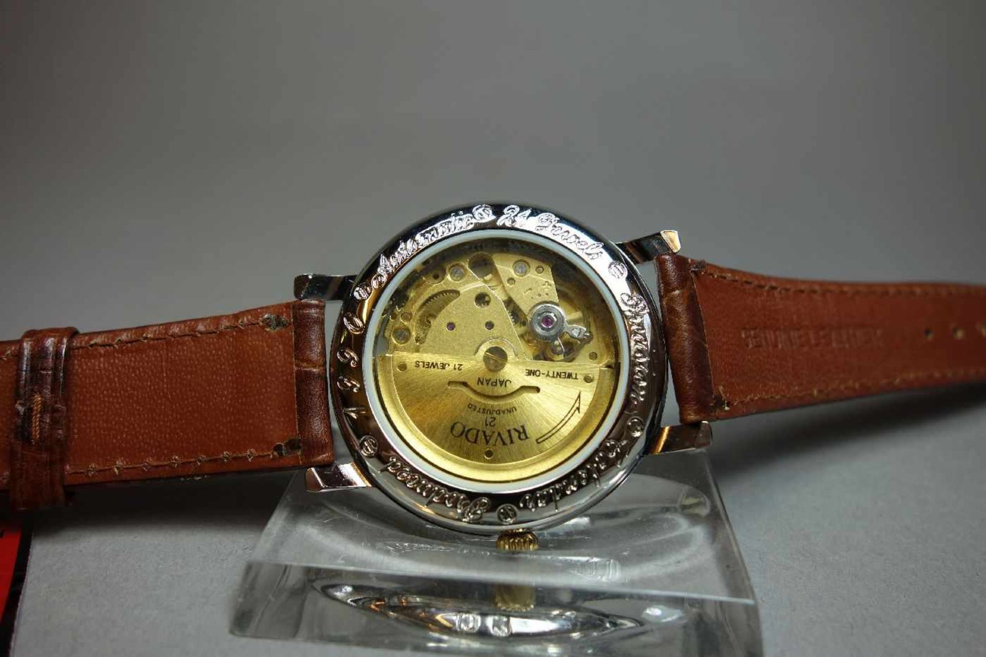ZWEI AUTOMATIK-ARMBABDUHREN: RIVADO & SELVA / two wristwatches, 1) Armbanduhr Selva, rundes - Image 7 of 7