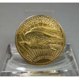 Goldmünze: 20 DOLLAR - LIBERTY HEAD DOUBLE EAGLE / gold coin, United States of America, 20 US Dollar