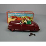 BLECHAUTO: SCHUCO RADIO 4012 / BLECHSPIELZEUG / tin toy car, Schlüsselaufzug (Schlüssel liegt