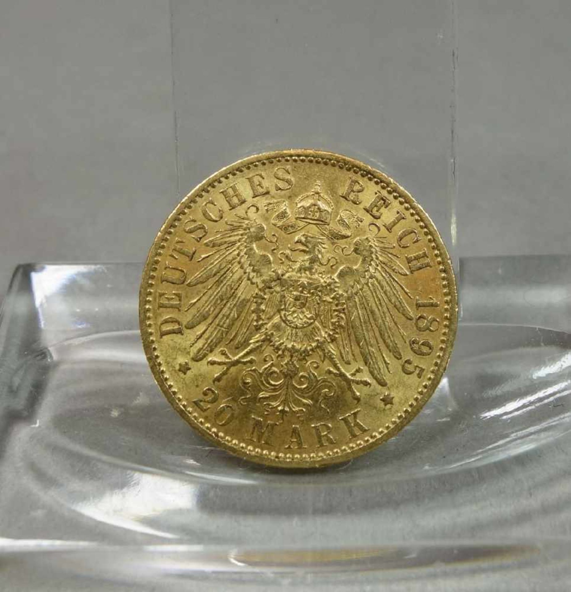 GOLDMÜNZE: DEUTSCHES REICH - 20 MARK / gold coin, Kaiserreich / Preußen, 1895, 7,9 Gramm, 900er