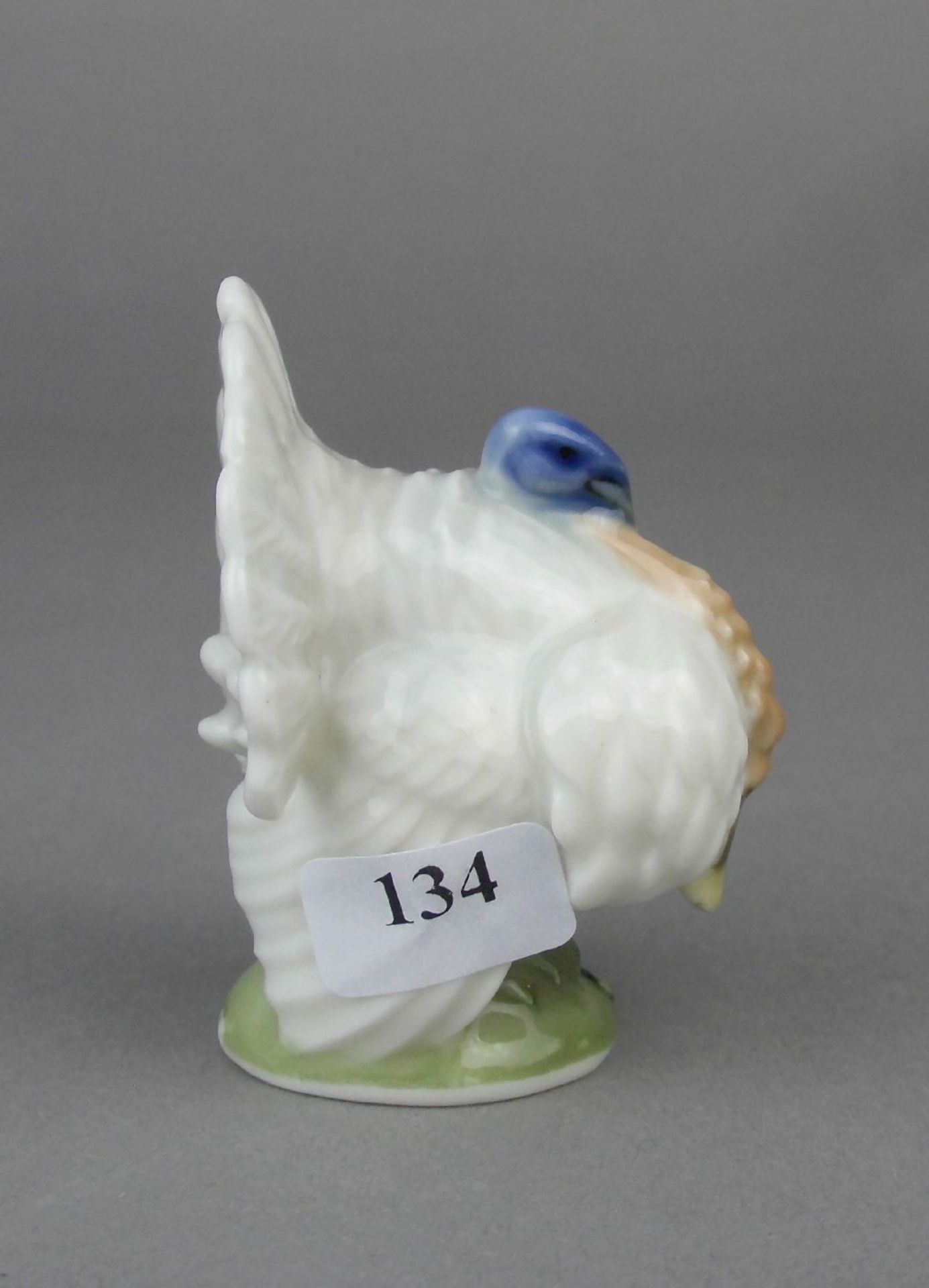 PORZELLANFIGUR / porcelain figure: "Truthahn", Manufaktur Rosenthal, Zweigwerk Bahnhof Selb, - Bild 3 aus 5