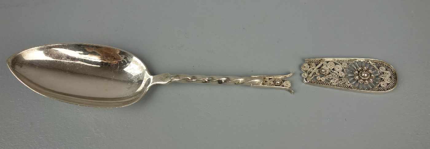 KONVOLUT SILBERLÖFFEL / silver spoons, Konvolut Silberlöffel aus dem 19. und 20. Jh., insgesamt 80 - Bild 2 aus 6