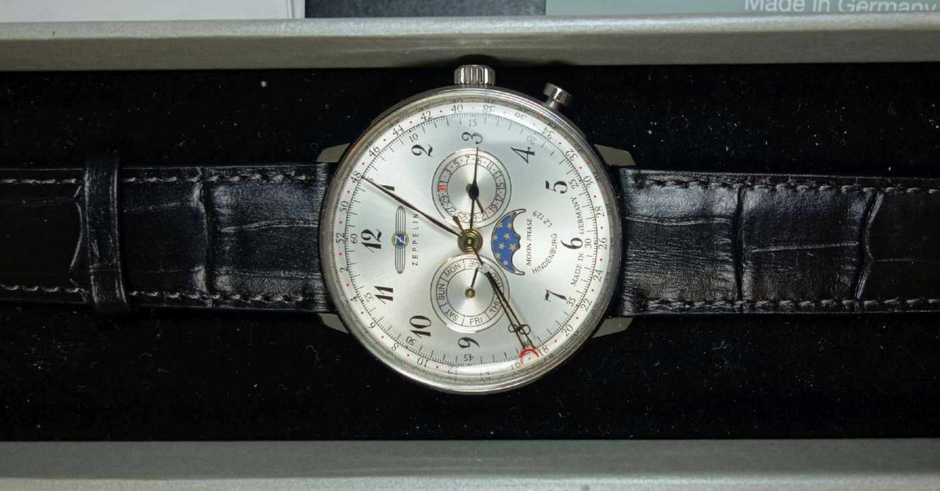ZEPPELIN - ARMBANDUHR / CHRONOGRAPH / wristwatch, Quartz-Uhr, Manufaktur Point tec Electronic GmbH / - Image 3 of 8