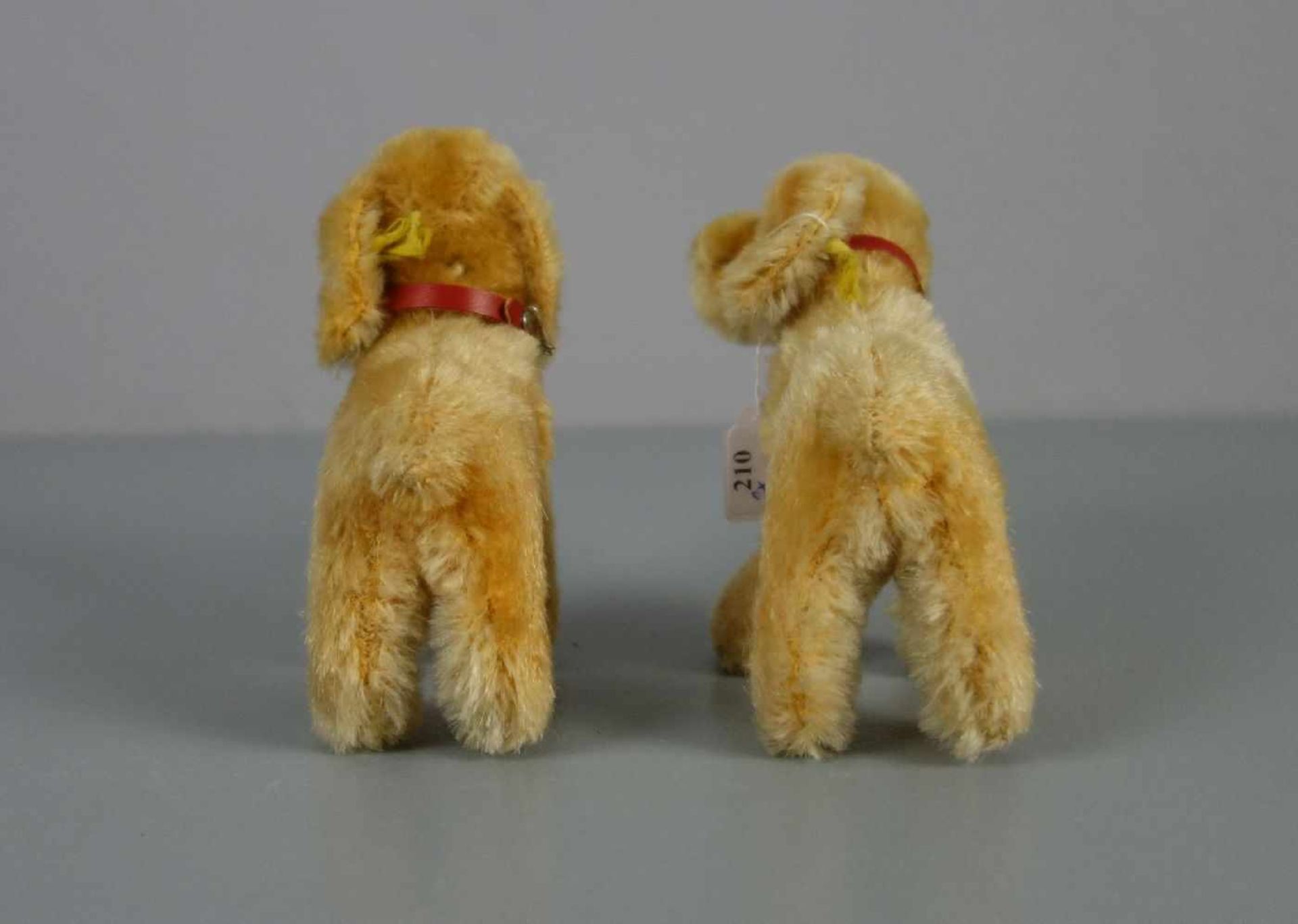 PAAR STEIFF - TIERE: "COCKER SPANIEL" / Hunde / pari of fluffy toys, mit Resten des "Knopfs im - Bild 4 aus 4