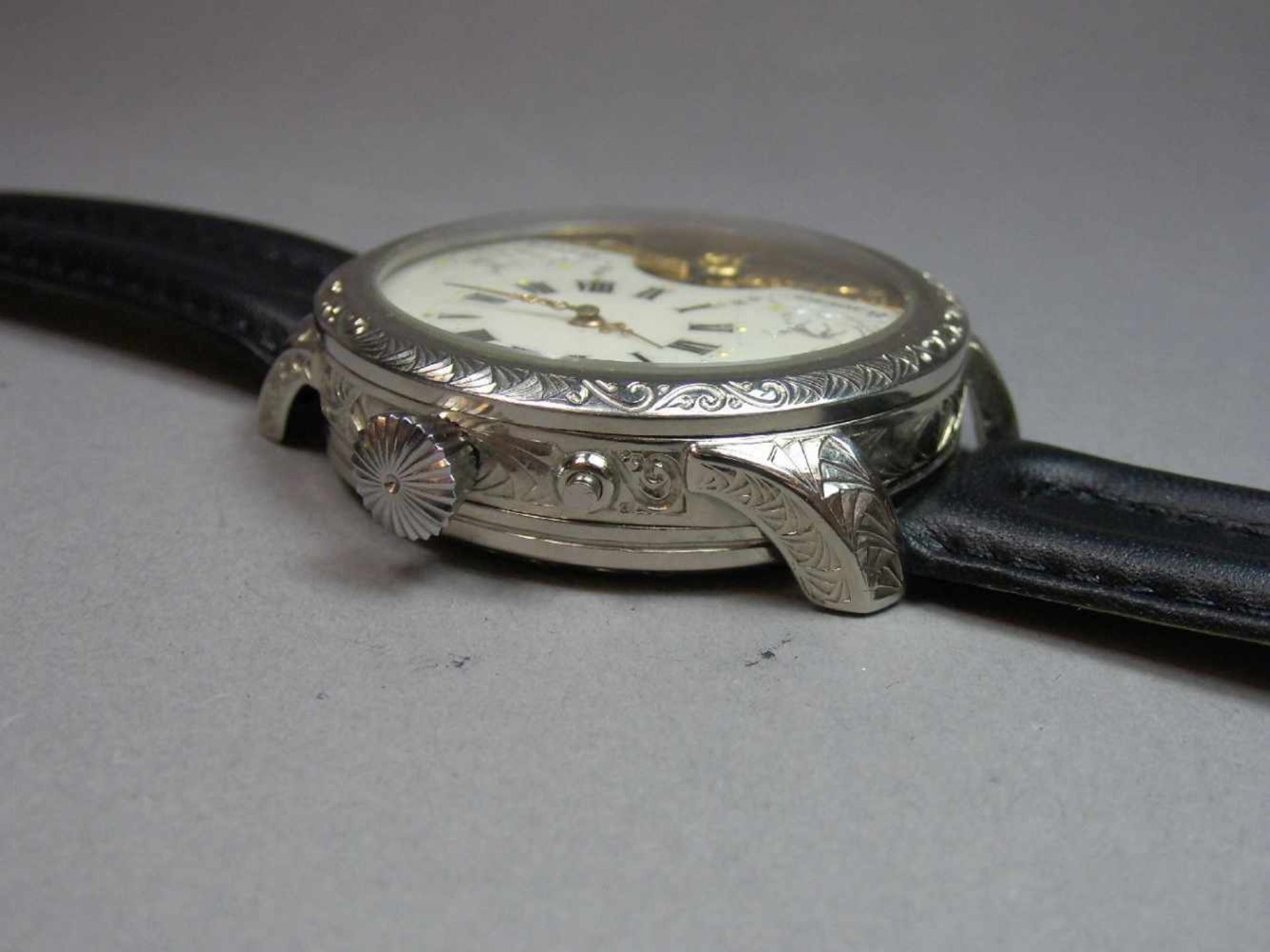 ARMBANDUHR / MARIAGE / wristwatch, 20. Jh., Handaufzug (Krone & Drücker). Französisches 8-Tage- - Image 5 of 7