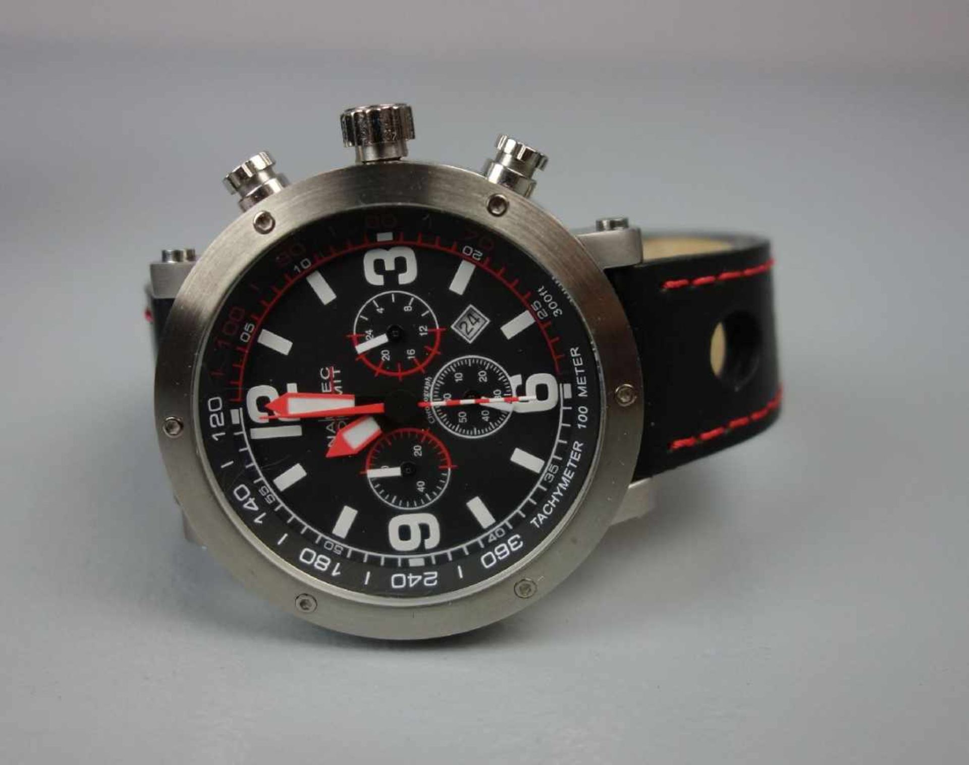 PAAR ARMBANDUHREN / CHRONOGRAPHEN - NAUTEC NO LIMIT / two wristwatches, Quartz-Uhren. Jeweils rundes - Image 3 of 7