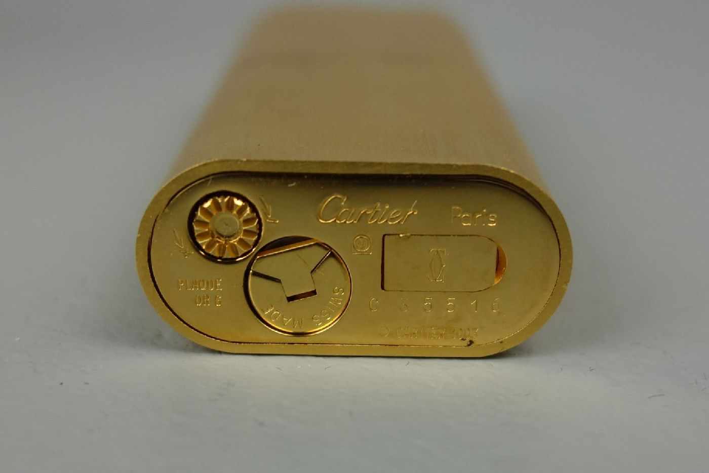 VERGOLDETES CARTIER FEUERZEUG / briquet lighter, Manufaktur "les must de Cartier/ Paris", vergoldet, - Image 2 of 6