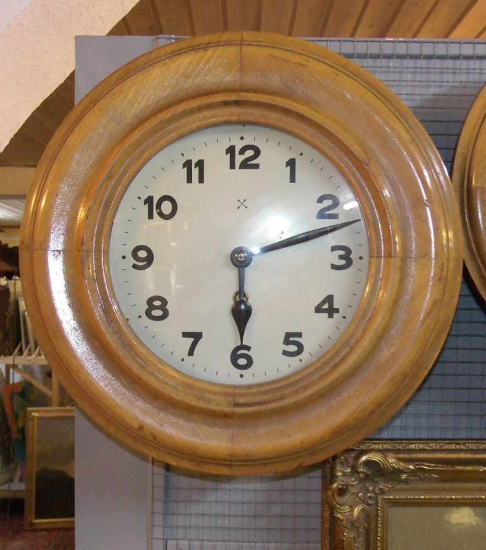 OFFICE CLOCK / WANDUHR, Art déco, um 1920. Schlüsselaufzug (Schlüssel liegt bei), Hamburg-