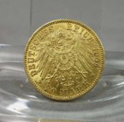 GOLDMÜNZE: DEUTSCHES REICH - 20 MARK / gold coin, Kaiserreich / Preußen, 1904, 7,9 Gramm, 900er