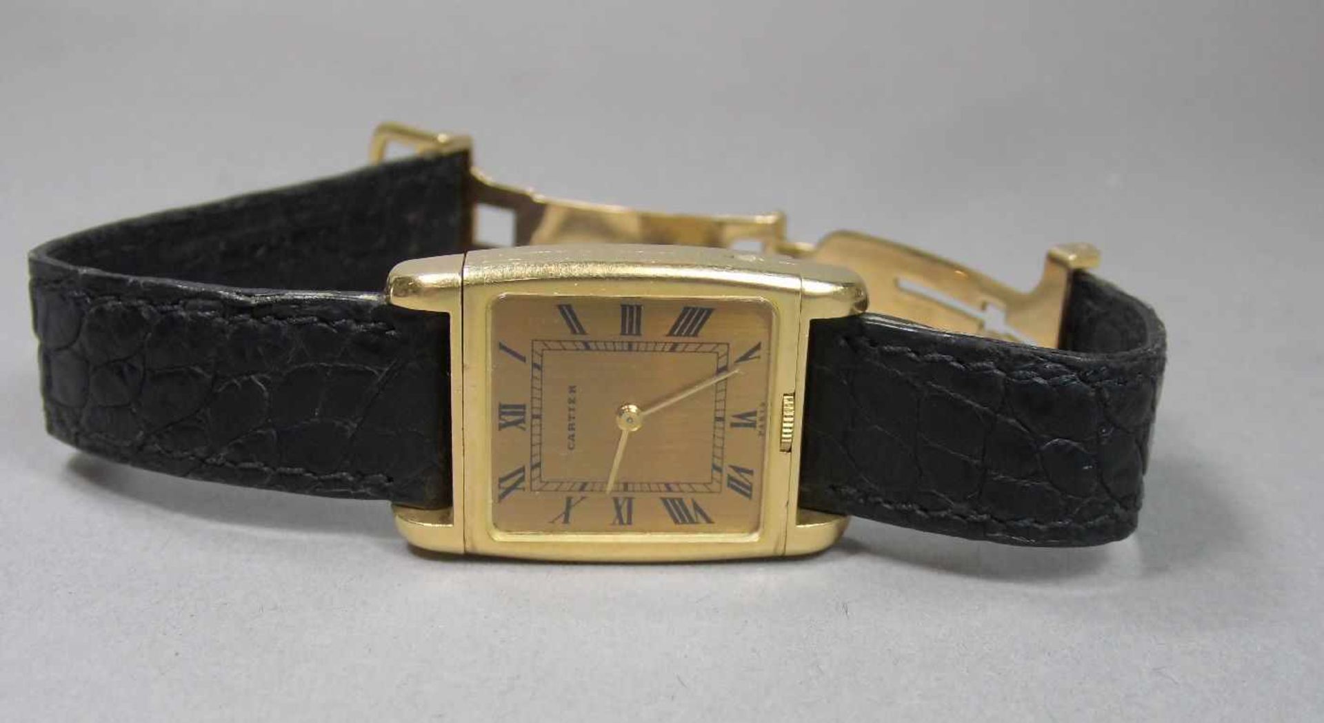 VINTAGE ARMBANDUHR CARTIER REVERSO / wristwatch, Handaufzug, wohl 1970er Jahre, Manufaktur Cartier / - Image 2 of 9