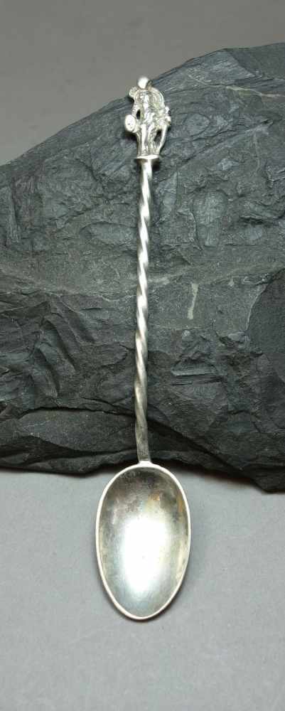 APOSTELLÖFFEL / TAUFLÖFFEL / apostle spoon, 18./19. Jh., Silber (ungemarkt bzw. Punze wohl