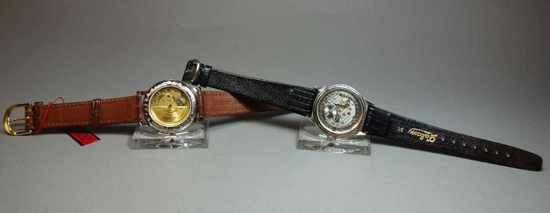 ZWEI AUTOMATIK-ARMBABDUHREN: RIVADO & SELVA / two wristwatches, 1) Armbanduhr Selva, rundes - Image 5 of 7