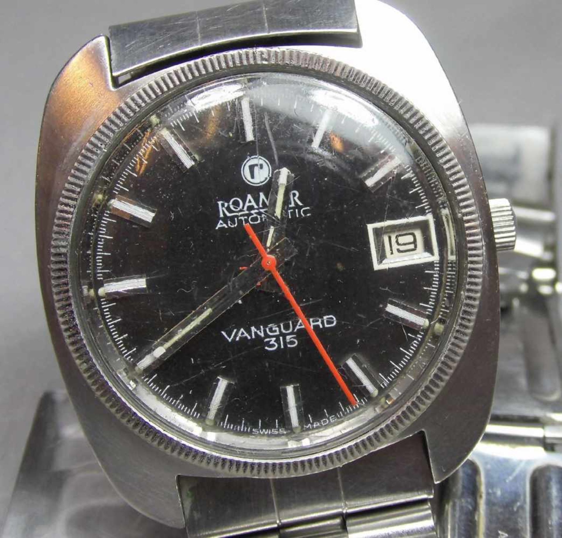 VINTAGE ARMBANDUHR: ROAMER VANGUARD 315 / wristwatch, Automatik. Manufaktur Roamer / Schweiz, - Image 2 of 10