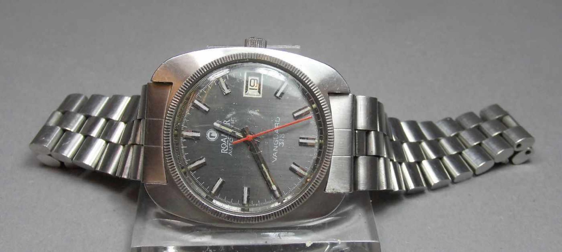 VINTAGE ARMBANDUHR: ROAMER VANGUARD 315 / wristwatch, Automatik. Manufaktur Roamer / Schweiz, - Image 3 of 10