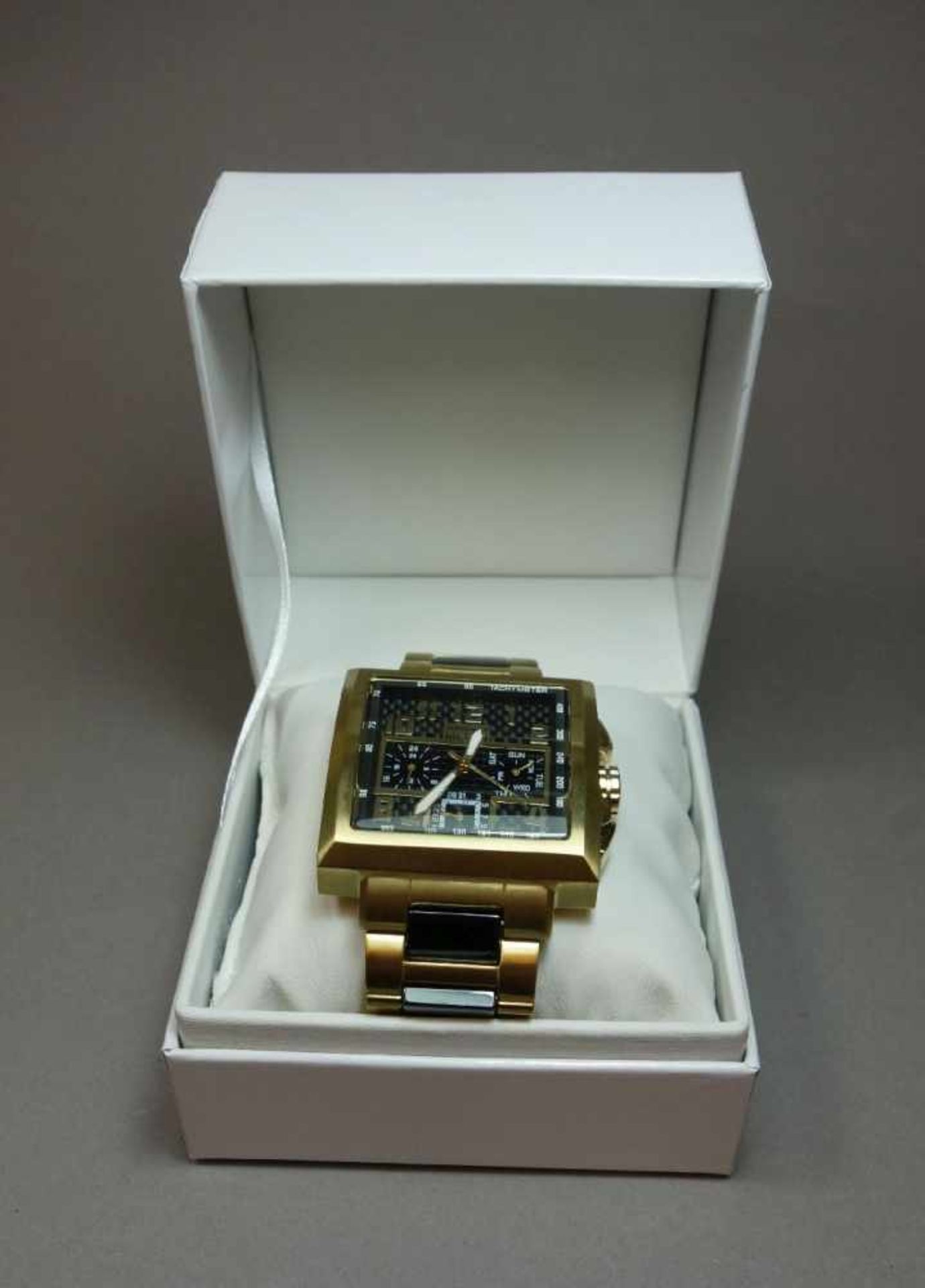 KERAMIK-ARMBANDUHR ALEXANDER MILTON - CHRONOGRAPH / wristwatch, Quarz-Uhr, Modell "Priamos", - Image 5 of 6