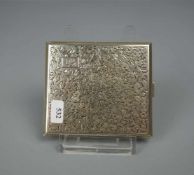 ZIGARETTENETUI / VISITENKARTENETUI / cigarette box, Tschechoslowakei, 800er Silber (94 g). Gemarkt