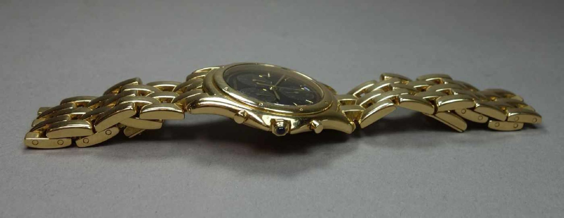 GOLDENE ARMBANDUHR / CHRONOGRAPH - CARTIER COUGAR / wristwatch, Quarz-Uhr, Manufaktur "les must de - Image 6 of 8