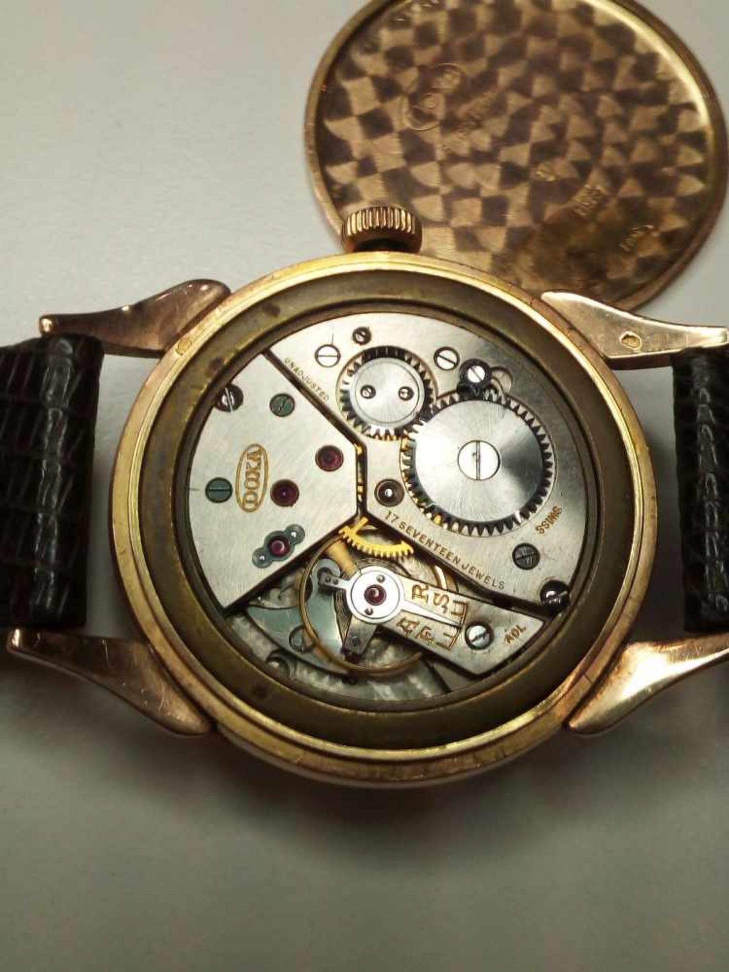 VINTAGE ARMBANDUHR / CHRONOGRAPH MIT MONDPHASE UND VOLLKALENDER / wristwatch, Handaufzug, Mitte - Image 10 of 11