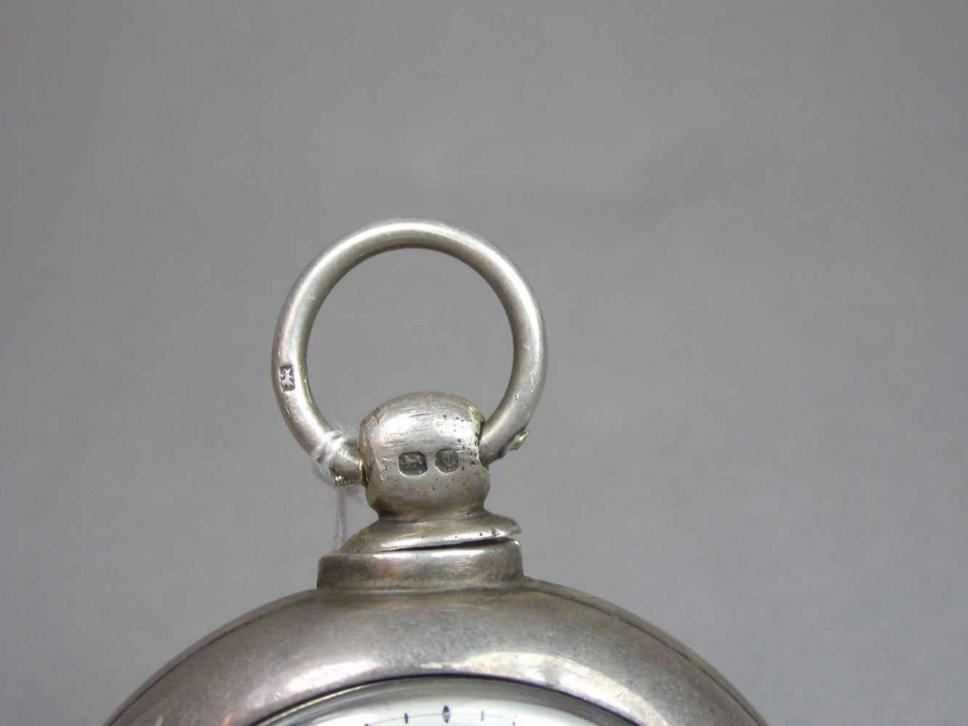 SPINDELTASCHENUHR MIT DOPPELSCHALEN-GEHÄUSE / pocket watch with pair case, Uhrengehäuse gem. " - Image 2 of 11