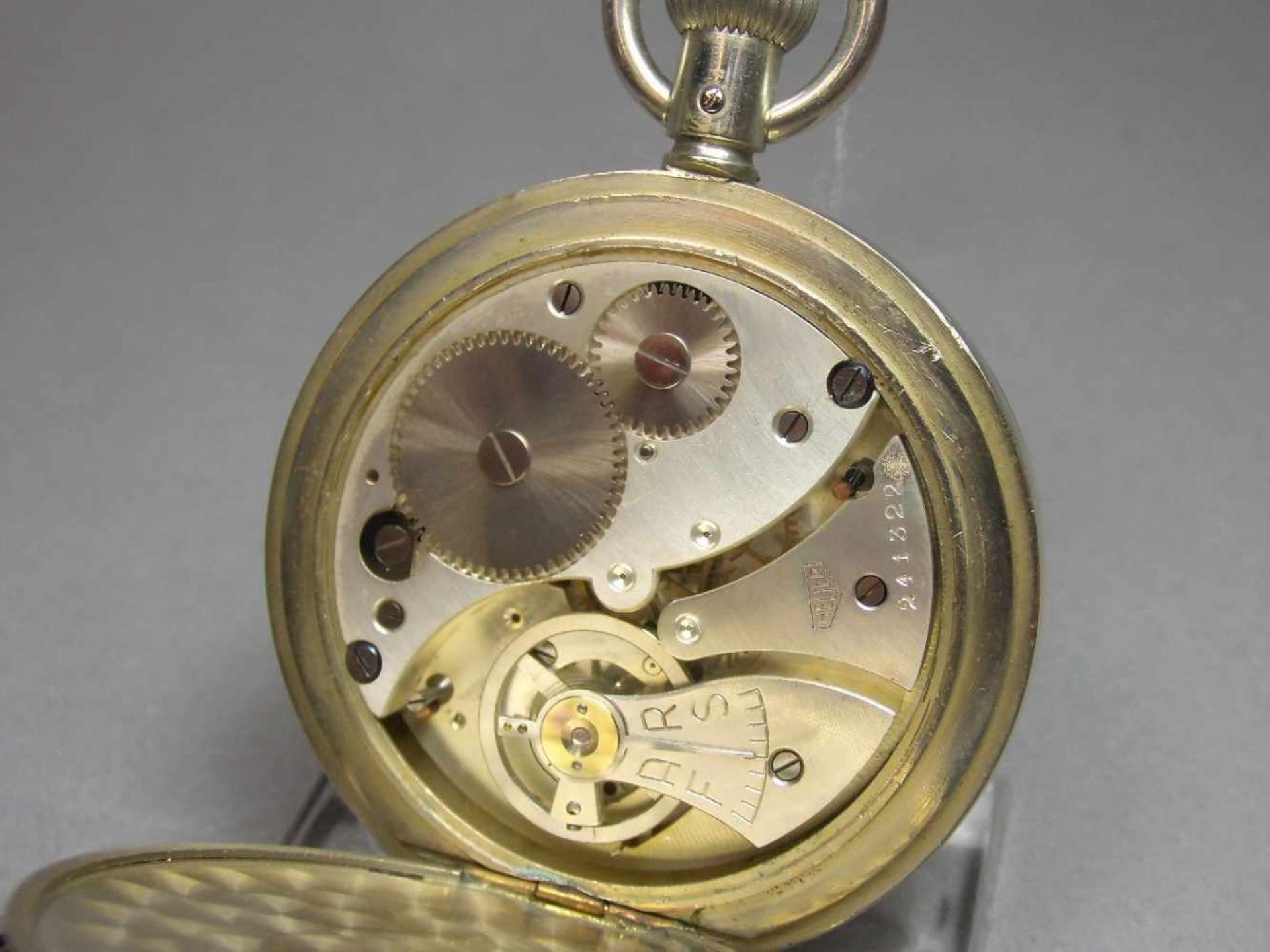 STOPPUHR / stopwatch, Schweiz, Firma Heuer, Mitte 20. Jh., Edelstahlgehäuse mit Krone. Weißes - Image 8 of 8