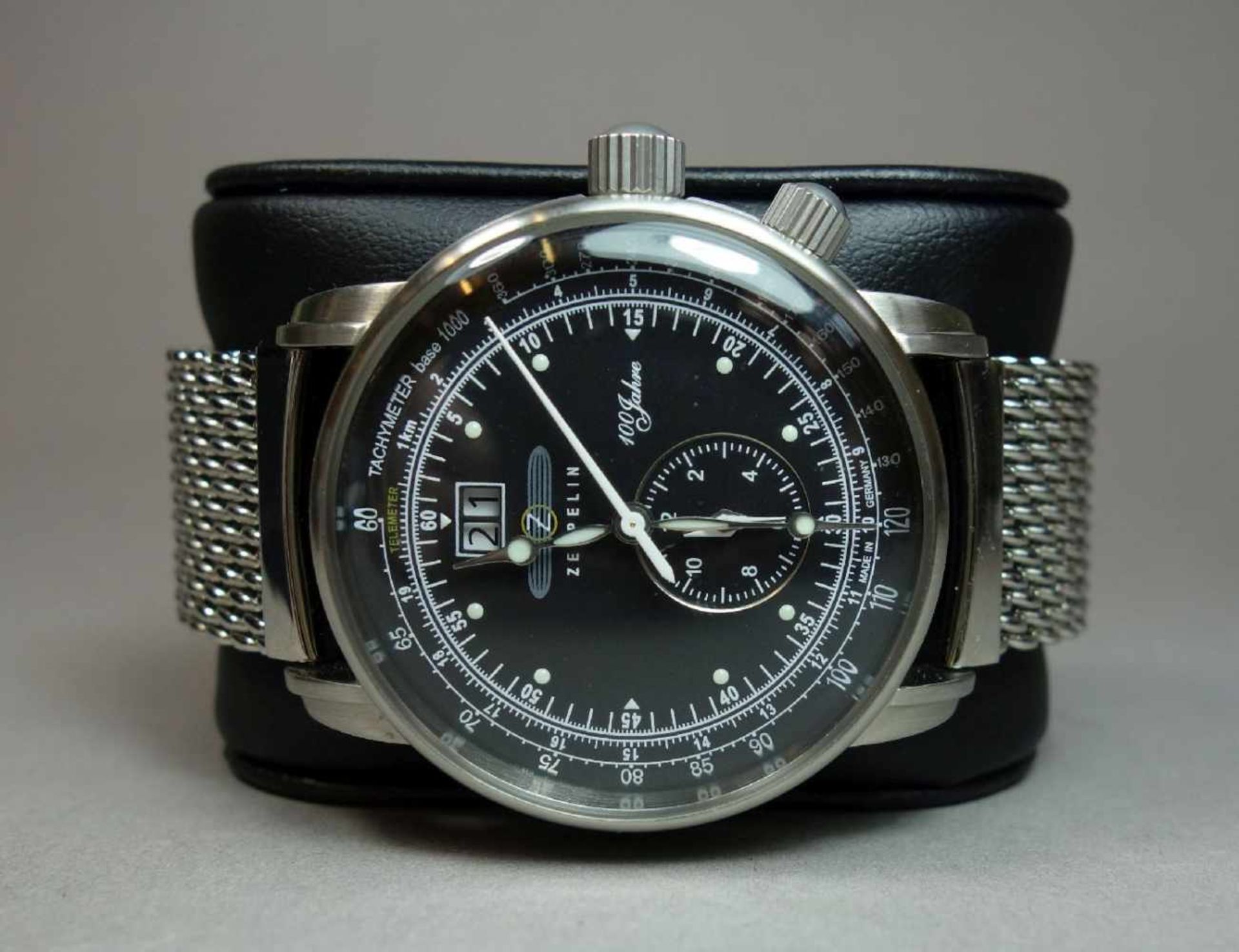 ARMBANDUHR ZEPPELIN 7640M-1 / wristwatch, Quartz-Uhr, Manufaktur Point tec Electronic GmbH /