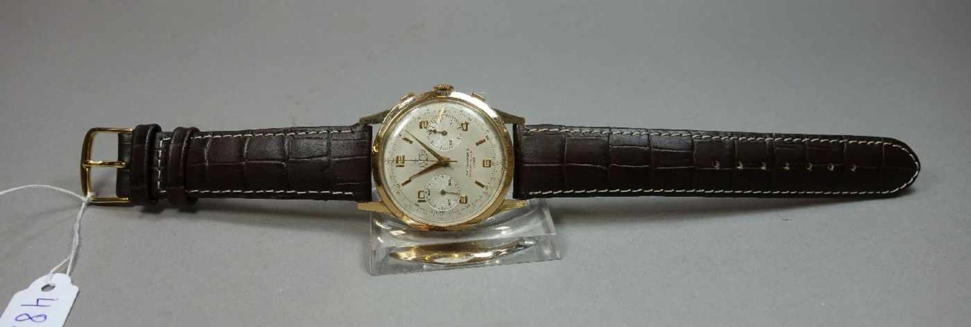 VINTAGE ARMBANDUHR / CHRONOGRAPH / wristwatch, Handaufzug, Mitte 20. Jh., Manufaktur S.I.V.O.S. SARL - Image 2 of 6