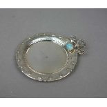 KLEINE ANBIETSCHALE / KONFEKTSCHALE / small silver plate, 925er Silber / Sterlingsilber, 33 Gramm,