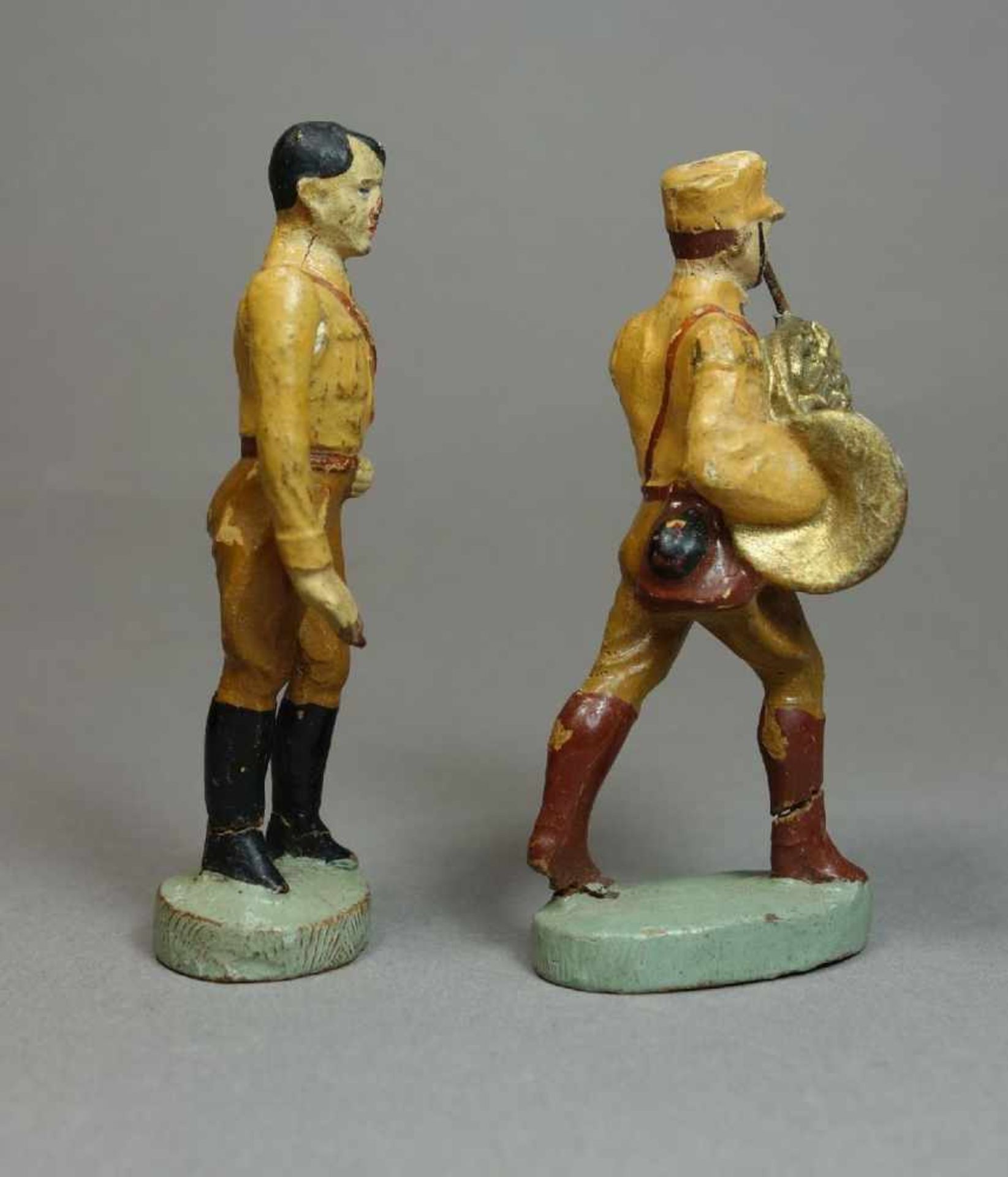 HISTORISCHE SPIELFIGUREN / SPIELZEUG-FIGUREN: HITLER und SOLDAT, 1. H. 20. Jh. / "Drittes Reich", - Bild 7 aus 8