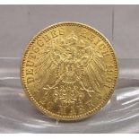 GOLDMÜNZE: DEUTSCHES REICH - 20 MARK / gold coin, Kaiserreich / Preußen, 1901, 7,9 Gramm, 900er