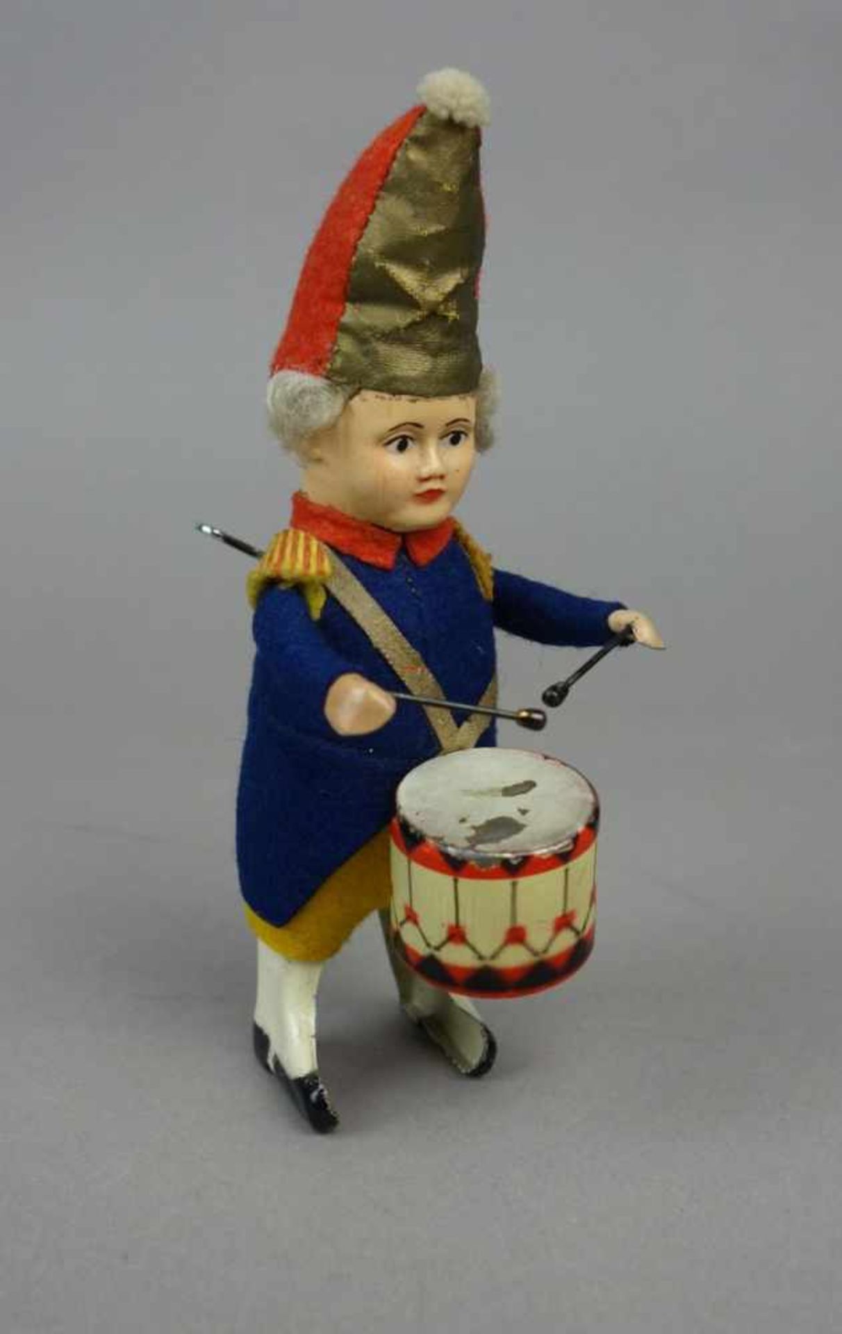 BLECHSPIELZEUG: SCHUCO TANZFIGUR "SOLDAT" / tin toy dancing figure, Blech und Filz, farbig - Bild 2 aus 5