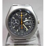 VINTAGE ARMBANDUHR: TUTIMA FLIEGERCHRONOGRAPH / MILITÄR CHRONOGRAPH (BUNDESWEHR) / wristwatch,