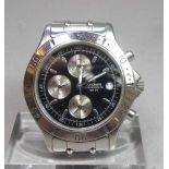 ARMBANDUHR / CHRONOGRAPH: Junghans WR50 / wristwatch, Quarz, Manufaktur Gebr. Junghans AG /