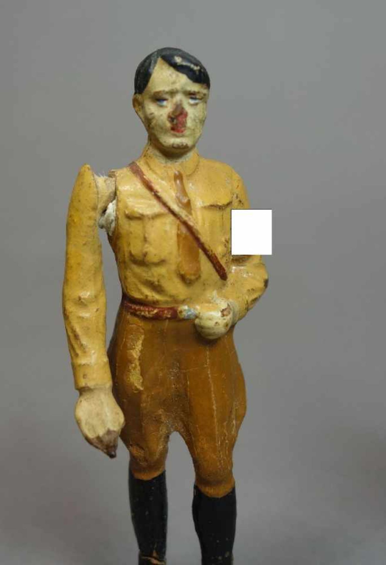 HISTORISCHE SPIELFIGUREN / SPIELZEUG-FIGUREN: HITLER und SOLDAT, 1. H. 20. Jh. / "Drittes Reich", - Bild 3 aus 8